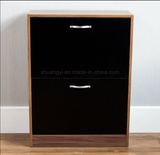 2 Drawer Shoe Cabinet Storage Cupboard Footwear Stand