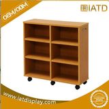 Pop up Wood Tiles Storage Display Stand Comic Books Rack