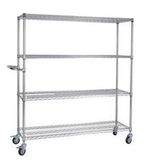 Warehouse Use Mobile Wire Rack Shelving with 4 Layers (SII-MWS28)