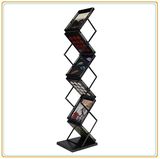 A4 Pop up Brochure Holder Metal Foldaway Magazine Rack