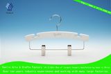 Wood Children Hanger with Shiny Chrome Clips (YLWDK3011-TNS1)