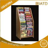 Special Design Wooden Display Rack/ Exhibition for Book, Magazine