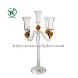 Glass Candle Holder with Five Posts by SGS (10*22.5*37)