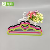 Heart Design Velvet colorful Hangers for Shop Display