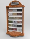 Hardwood Tile Waterfall Display Rack Flooring Display Stand
