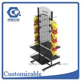 Supermarket Metal Grid Mesh Snack Hanging Display Rack
