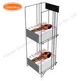 Metal Wire Wrought Iron Magazine Storage Display Floor Rack