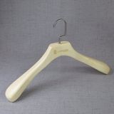 Beige Men Jacket Pine Wood Clothes Hanger