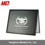 Black Pinhole Grain Certificate Holder Custom Design-Tent Style