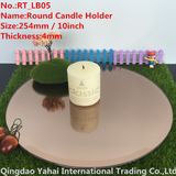 4mm Large Bevel Brown Glass Candle Holder
