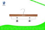 Non-Slip Clip Pants Wooden Hanger (YLBM33512-NTLB1)