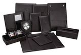 Convenient Leather Notepad Holder Bill Holder with Pen Loop