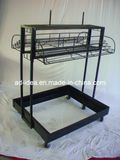 Umbrella Display Shelves, Display Rack with Hooks, Metal Rack (DR-25)