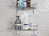 Wall Mounted 304 Stainless Steel Bathroom Corner Basket Bathroom Shelf