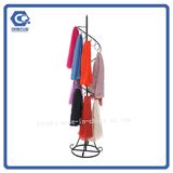 OEM Flooring Metal Rings Display Rack for Scarf