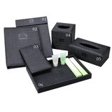 Black Straw Mat Series PU Leather Items