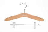 Hot Sale Cheap Wooden Hanger with Clips