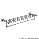 Brass Towel Rack in Chrome Finish