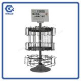 Metal Floor Standing Rotation Postcard Brochure Display Rack
