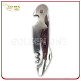 Wood & Stainless Steel Double Hinged Wine Bottle Opener