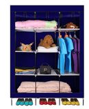 Modern Simple Wardrobe Household Fabric Folding Cloth Ward Storage Assembly King Size Reinforcement Combination Simple Wardrobe (FW-46A)
