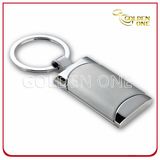 Factory Wholesale Engraved Two-Tone Finised Metal Keyring