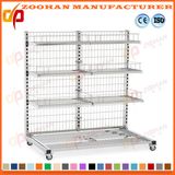 Store Display Fixtures Single Sided Back Wire Supermarket Shelving (Zhs316)