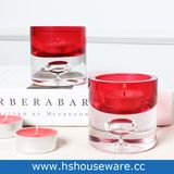 Wedding Decoration Red Tealight Glass Candle Holder