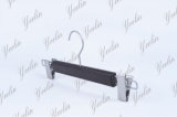 Hot Sale Fashion Leather Pants Hanger with Metal Clips (YLLT33118-BLKUS1)