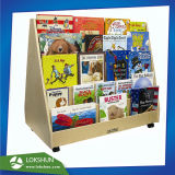 Custom Made Rotary 5-Tirer Wooden Display Rack for Books, Book Display Stand, Pop Bookshelf