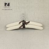 Manufacturing Natural Canvas Satin Padded Clothes Rack / Coat Hanger