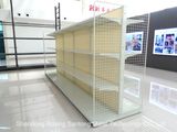 Double-Side Backboard Material Type Display Stand Powder Coating Gondola Supermarket Racking