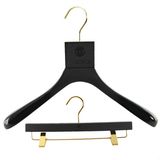 Black Ash Wood Hangers, Luxury Clothes Hangers for Coat