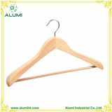 Lotus Wood Hanger Wooden Coat Hanger with Bar