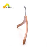 Achino Factory Supplier Curved Wood Clothes Hanger for Tops