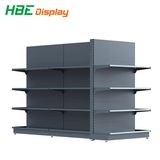 Supermarket Coner Shelving Rack with Light Box