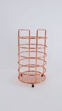 Gold Colour Chromed Metal Wire Utensil Holder