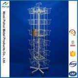 Metal Wire Floor Spinning Cards Display Rack (PHY2052)