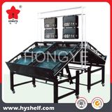 Double Side Vegetable and Fruit Display Rack