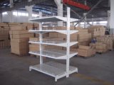 Double Sided Supermarket Mesh Shelf with High Quality Wire