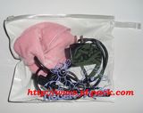 Customized Logo White & Clear PVC Zipper Bag