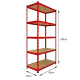 Heavy Duty 5 Tier Shelving Unit Storage Rack Shelf