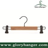 Wholesale Cheap Bamboo Pant Hanger with Two Clip