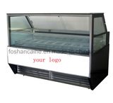 Hard Ice Cream Display Cabinet/ Glass Showcase