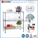 Stainless Steel 3 Layers Chrome Metal Wire Kitchen Rack