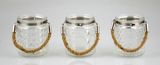 2015 High Quality Glass Candle Holder with Jute Rope Handle