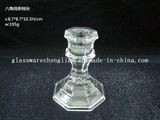Crystal Machine-Made Glass Candle Holder (ZT-HG38)