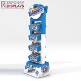 Pop MDF Floor Snack Display Rack in Convenient Store