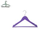 Wooden Top Hanger with Nonslip Trousers Bar