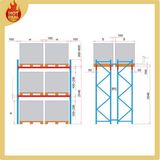 Heavy Duty Adjustable Metal Warehouse Palleting Rack